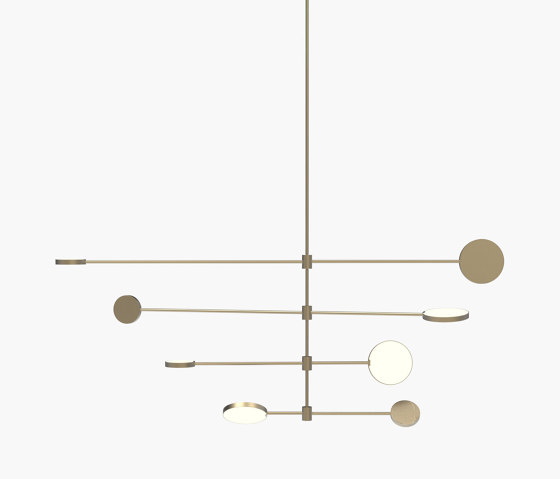 Motion | S 23—11 - Burnished Brass | Suspended lights | Empty State