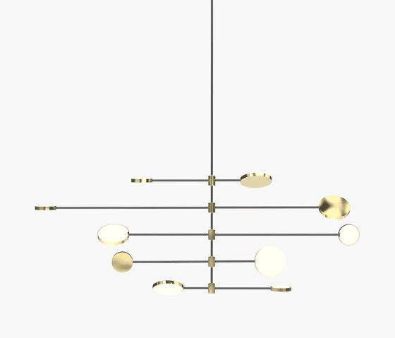 Motion | S 23—12 - Polished Brass / Black Anodised | Suspended lights | Empty State