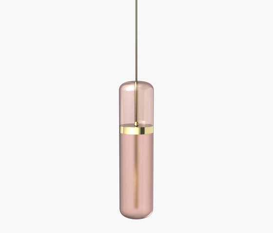 Pill | S 36—01 - Polished Brass - Pink | Suspended lights | Empty State