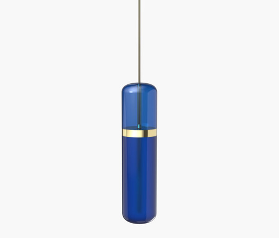 Pill | S 36—01 - Polished Brass - Blue | Suspended lights | Empty State
