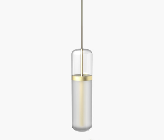 Pill | S 36—01 - Brushed Brass - Opal | Lampade sospensione | Empty State