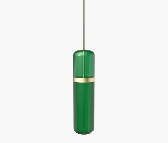 Pill | S 36—01 - Brushed Brass - Green | Lámparas de suspensión | Empty State