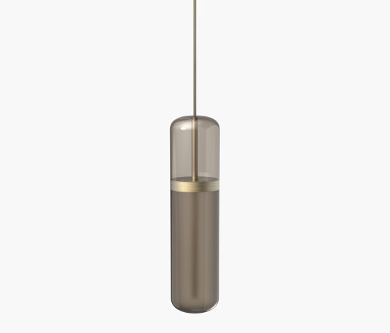 Pill | S 36—01 - Burnished Brass - Smoked | Suspended lights | Empty State