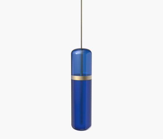 Pill | S 36—01 - Burnished Brass - Blue | Lámparas de suspensión | Empty State