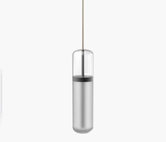 Pill | S 36—01 - Black Anodised - Opal | Suspended lights | Empty State
