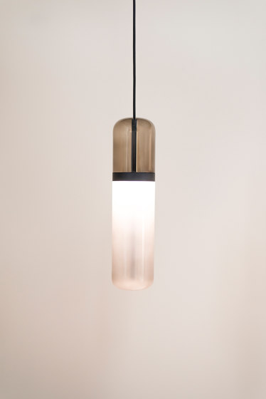 Pill | S 36—01 - Black Anodised - Smoked | Suspended lights | Empty State