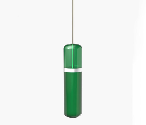 Pill | S 36—01 - Silver Anodised - Green | Pendelleuchten | Empty State