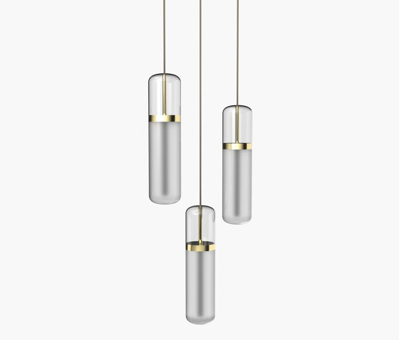 Pill | S 36—02 - Polished Brass - Opal | Suspended lights | Empty State