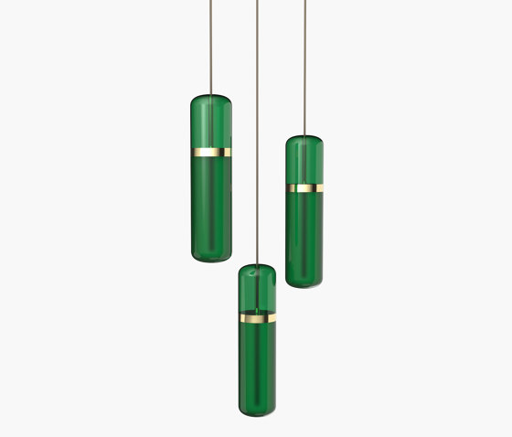 Pill | S 36—02 - Polished Brass - Green | Suspended lights | Empty State