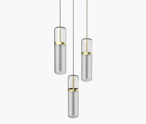 Pill | S 36—02 - Brushed Brass - Opal | Pendelleuchten | Empty State