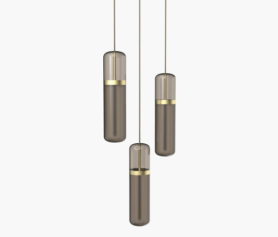 Pill | S 36—02 - Brushed Brass - Smoked | Suspensions | Empty State