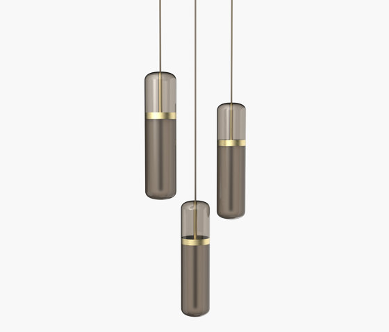 Pill | S 36—02 - Brushed Brass - Smoked | Pendelleuchten | Empty State