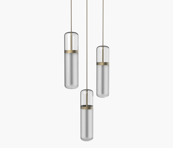 Pill | S 36—02 - Burnished Brass - Opal | Suspended lights | Empty State