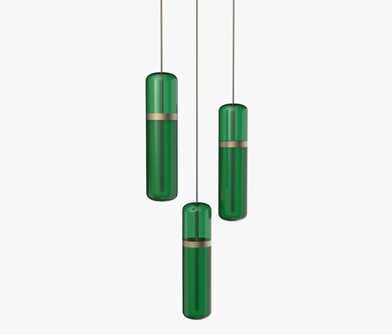 Pill | S 36—02 - Burnished Brass - Green | Pendelleuchten | Empty State