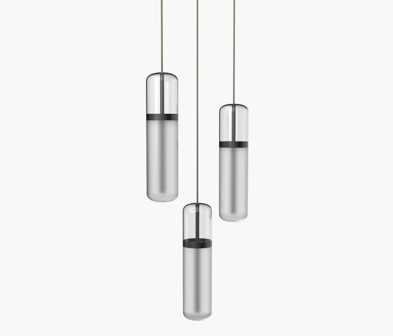Pill | S 36—02 - Black Anodised - Opal | Suspended lights | Empty State