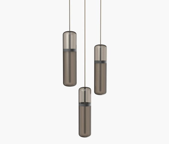 Pill | S 36—02 - Black Anodised - Smoked | Suspended lights | Empty State
