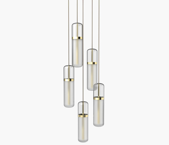 Pill | S 36—03 - Polished Brass - Opal | Suspended lights | Empty State