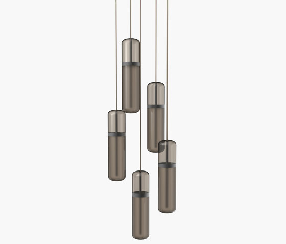 Pill | S 36—03 - Black Anodised - Smoked | Suspended lights | Empty State