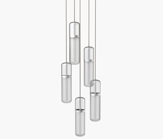 Pill | S 36—03 - Silver Anodised - Opal | Suspended lights | Empty State
