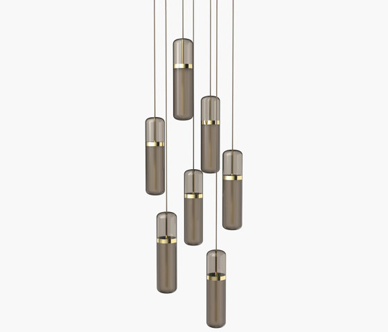 Pill S | 36—04 - Polished Brass - Smoked | Suspensions | Empty State