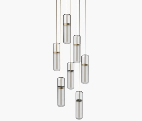 Pill S | 36—04 - Burnished Brass - Opal | Suspended lights | Empty State