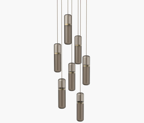 Pill S | 36—04 - Burnished Brass - Smoked | Suspended lights | Empty State