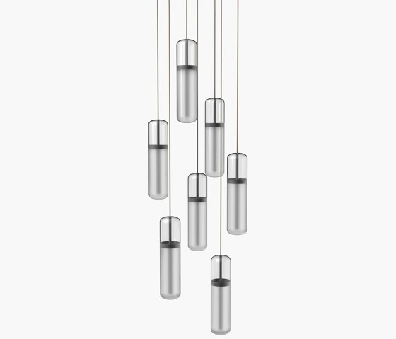 Pill S | 36—04 - Black Anodised - Opal | Suspended lights | Empty State