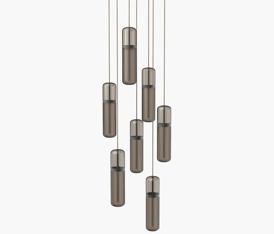 Pill S | 36—04 - Black Anodised - Smoked | Suspended lights | Empty State