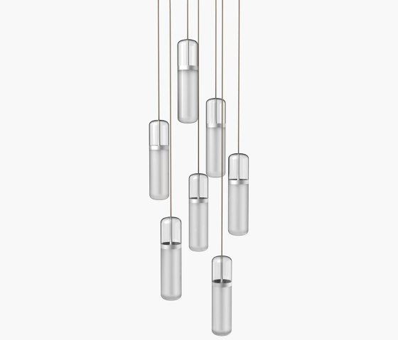 Pill S | 36—04 - Silver Anodised - Opal | Suspended lights | Empty State