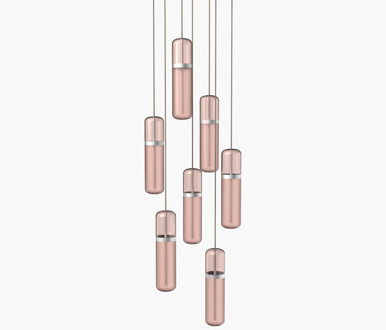 Pill S | 36—04 - Silver Anodised - Pink | Lampade sospensione | Empty State