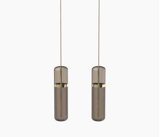 Pill S | 36—05 - Polished Brass - Smoked | Lampade sospensione | Empty State