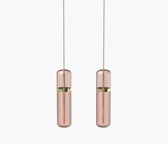 Pill S | 36—05 - Polished Brass - Pink | Suspensions | Empty State
