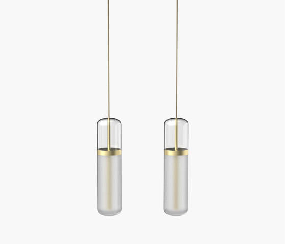 Pill S | 36—05 - Brushed Brass - Opal | Lampade sospensione | Empty State