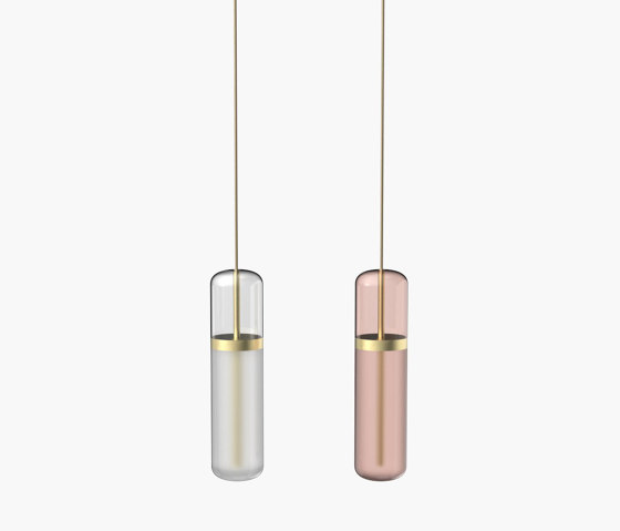 Pill S | 36—05 - Brushed Brass - Opal / Pink | Suspensions | Empty State