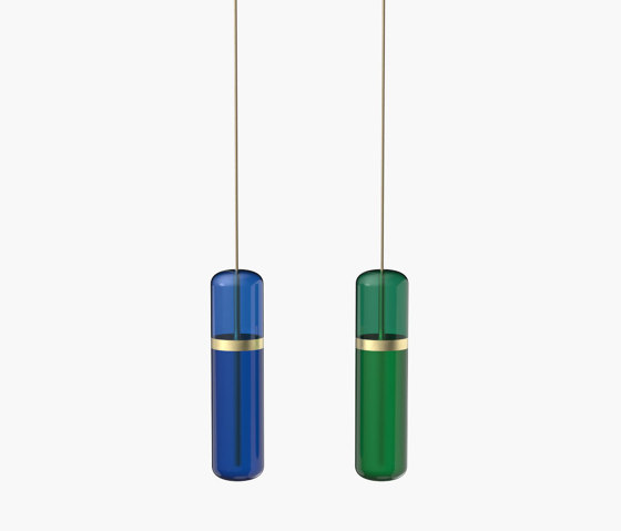 Pill S | 36—05 - Brushed Brass - Blue / Green | Suspensions | Empty State