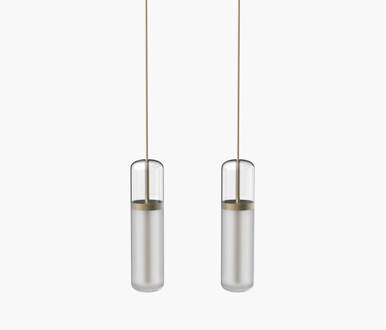 Pill S | 36—05 - Burnished Brass - Opal | Suspended lights | Empty State