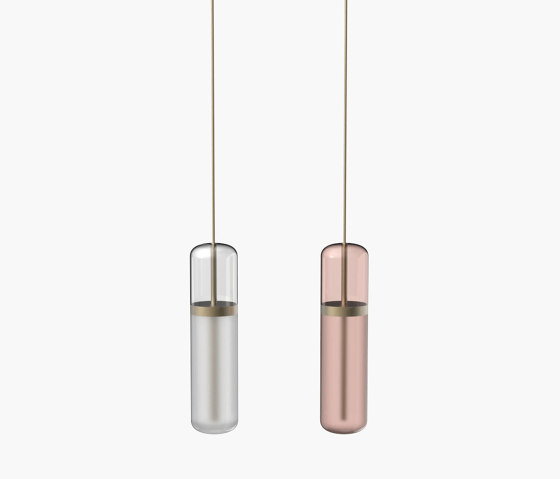 Pill S | 36—05 - Burnished Brass - Opal / Pink | Lampade sospensione | Empty State