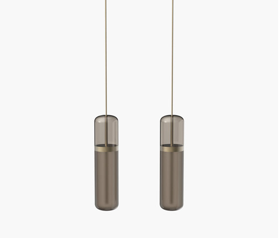 Pill S | 36—05 - Burnished Brass - Smoked | Suspended lights | Empty State