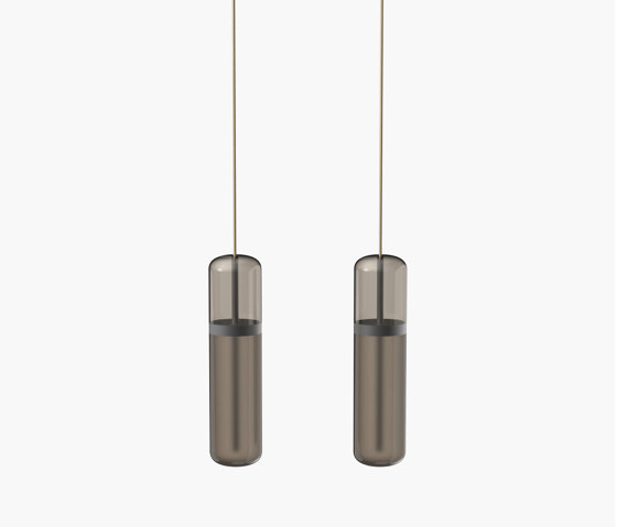 Pill S | 36—05 - Black Anodised - Smoked | Suspended lights | Empty State