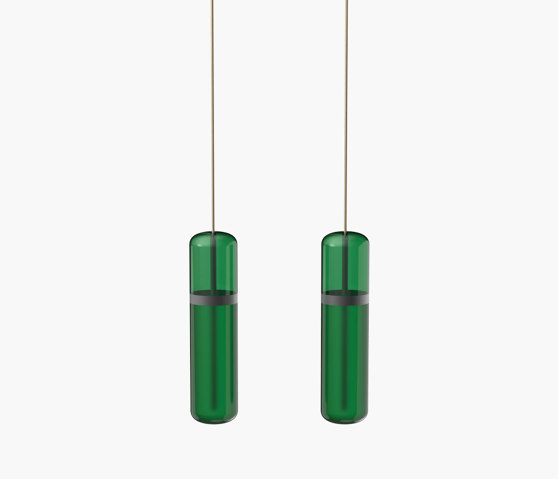 Pill S | 36—05 - Black Anodised - Green | Suspended lights | Empty State