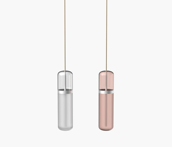 Pill S | 36—05 - Silver Anodised - Opal / Pink | Pendelleuchten | Empty State