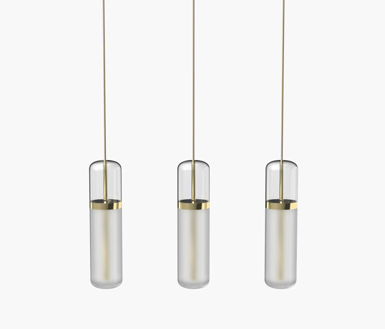 Pill S | 36—06 - Polished Brass - Opal | Suspended lights | Empty State