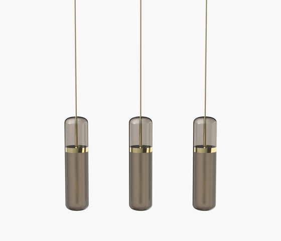 Pill S | 36—06 - Polished Brass - Smoked | Suspended lights | Empty State