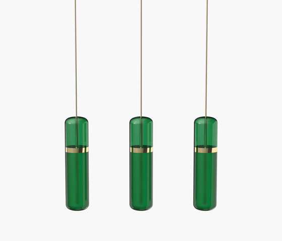 Pill S | 36—06 - Polished Brass - Green | Suspensions | Empty State