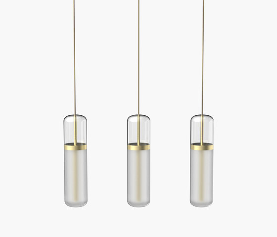 Pill S | 36—06 - Brushed Brass - Opal | Suspensions | Empty State