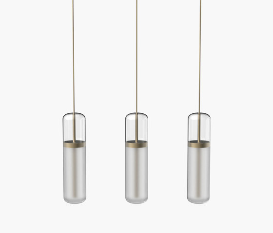 Pill S | 36—06 - Burnished Brass - Opal | Suspended lights | Empty State