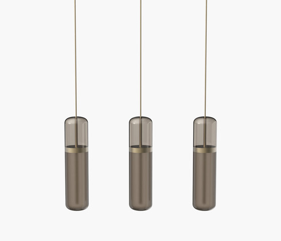 Pill S | 36—06 - Burnished Brass - Smoked | Lampade sospensione | Empty State
