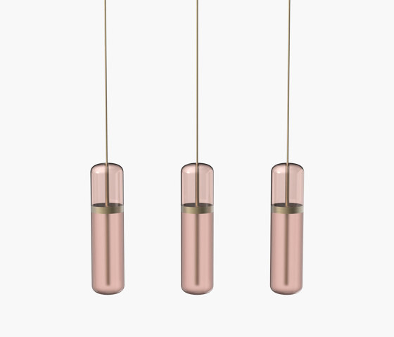 Pill S | 36—06 - Burnished Brass - Pink | Suspended lights | Empty State