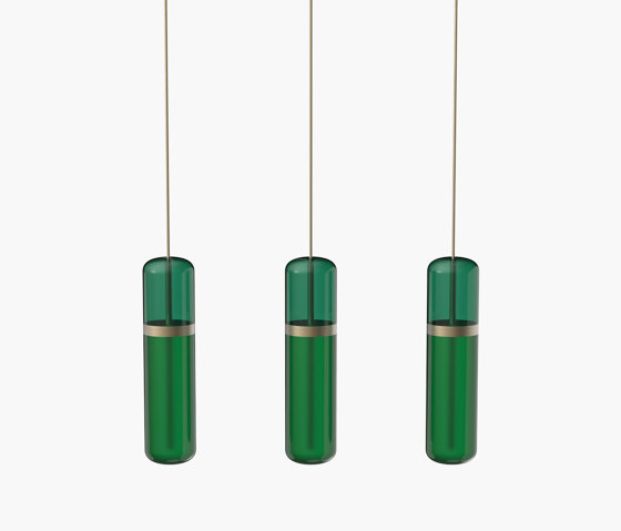 Pill S | 36—06 - Burnished Brass - Green | Suspended lights | Empty State