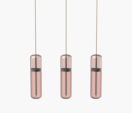 Pill S | 36—06 - Black Anodised - Pink | Suspended lights | Empty State